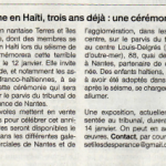 Article Ouest-France du 12/01/2012